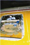 Debonair tip tank plumbing at inboard cell access plate