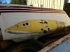 Debonair fuselage chunk from donor airplane