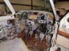 Partially removed Bonanza instrument panel