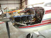 New engine being installed in a Cessna 207